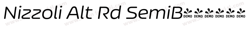 Nizzoli Alt Rd SemiB字体转换